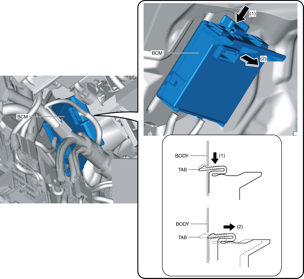 BODY CONTROL MODULE (BCM) REMOVAL/INSTALLATION 2016 ND Shop Manual