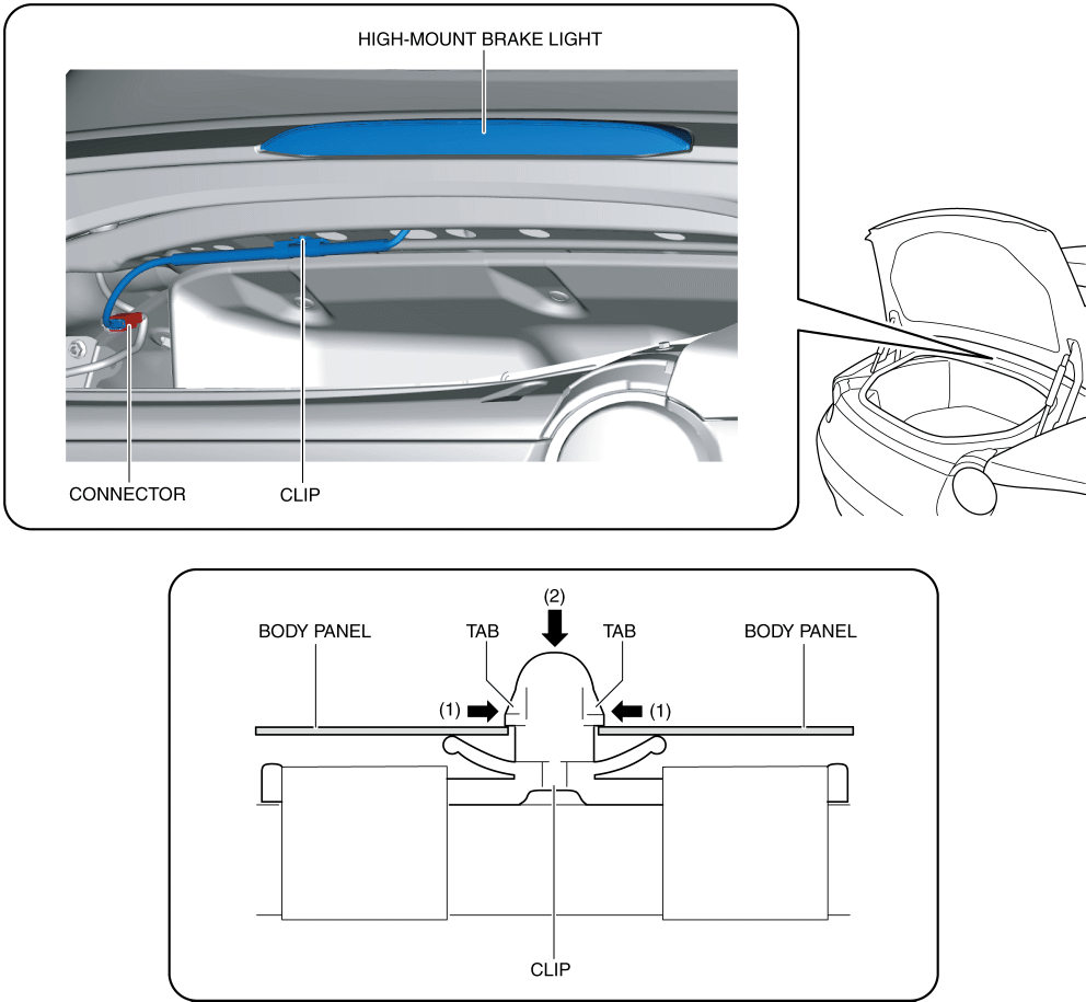HIGHMOUNT BRAKE LIGHT REMOVAL/INSTALLATION 2016 ND Shop Manual