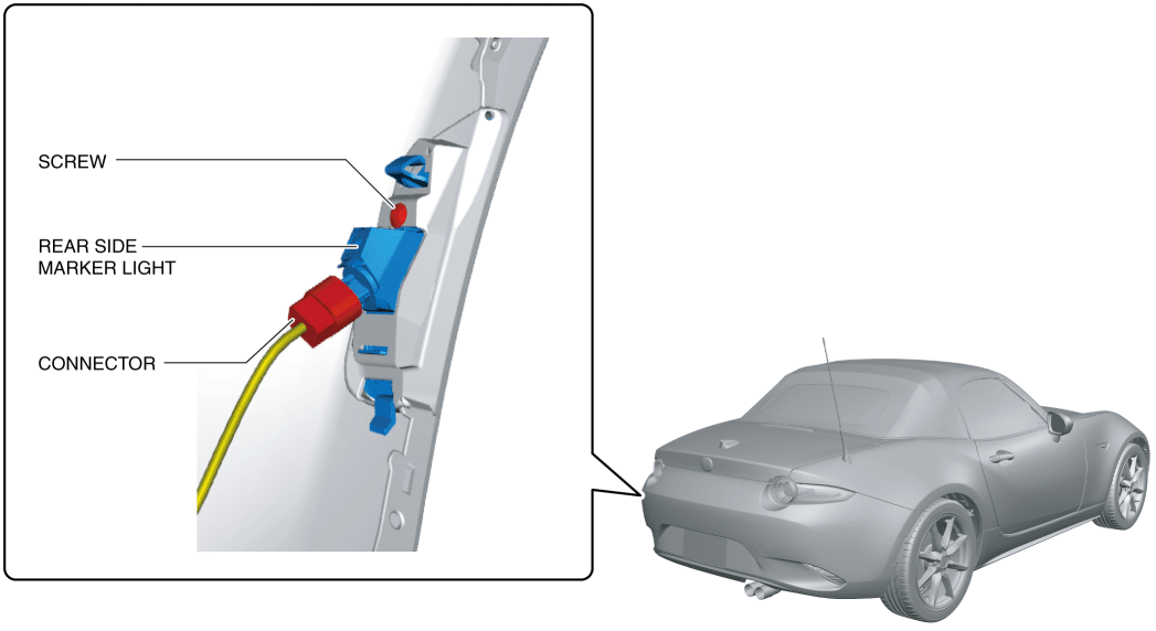 REAR SIDE MARKER LIGHT REMOVAL/INSTALLATION 2016 ND Shop Manual