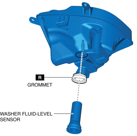 WASHER FLUID-LEVEL SENSOR REMOVAL/INSTALLATION | 2016 ND Shop Manual