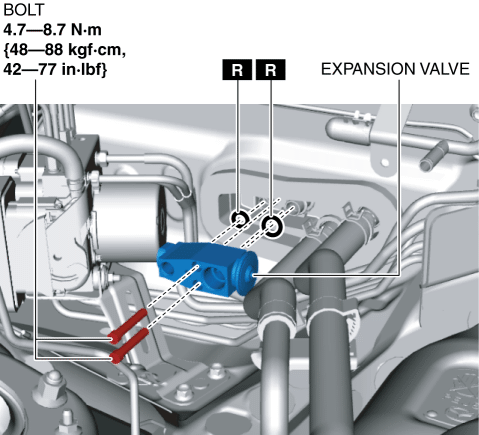 EXPANSION VALVE REMOVAL/INSTALLATION | 2016 ND Shop Manual