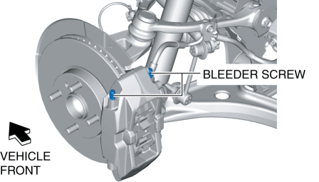 FRONT BRAKE (DISC) REMOVAL/INSTALLATION [WITH 4-POT OPPOSED PISTON