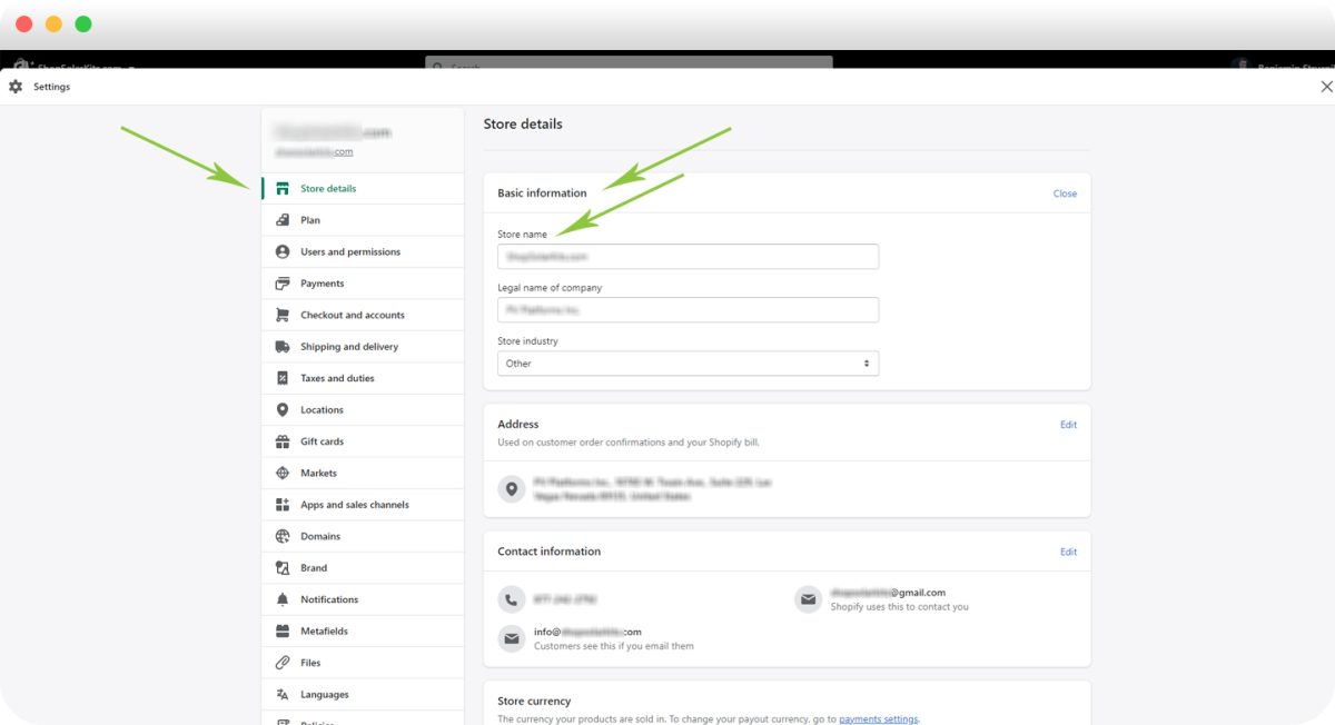 How to change Shopify store name (steps & guide)