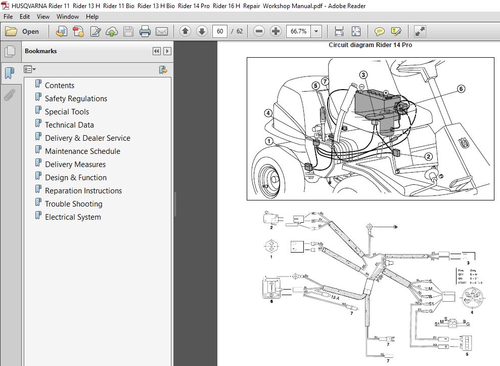 Husqvarna Engine Wiring Diagram » Schema Digital