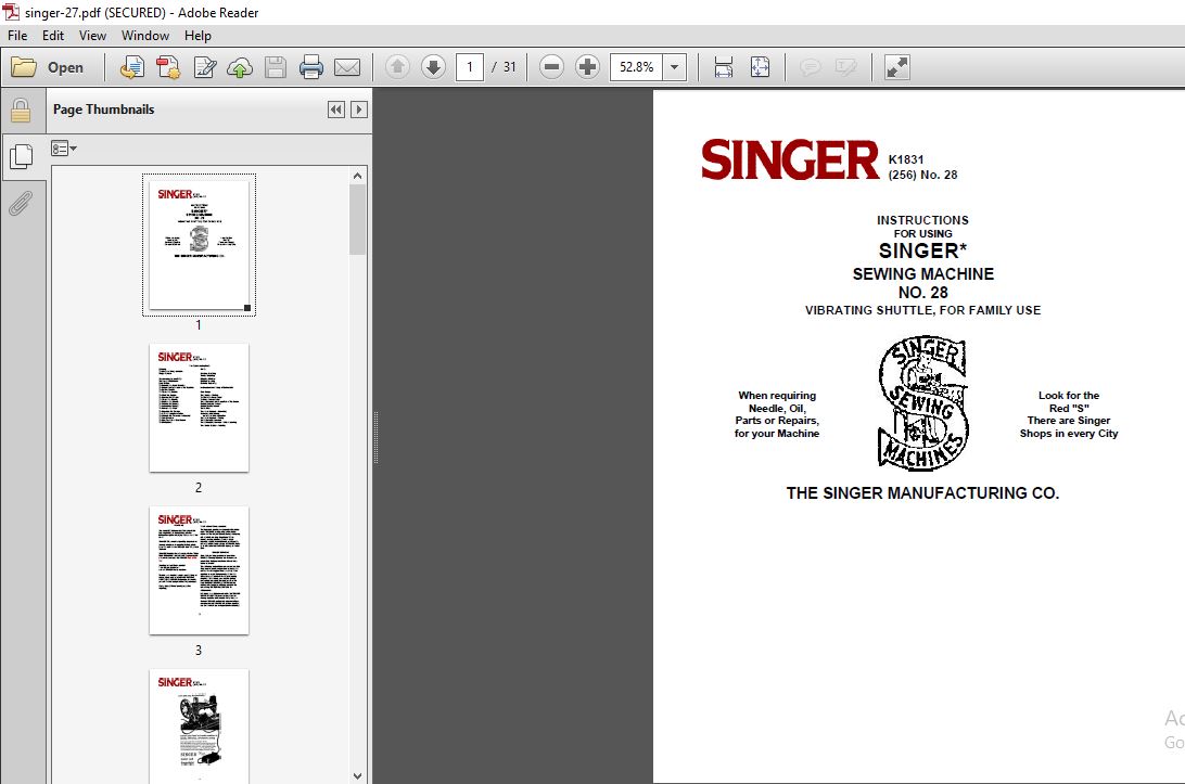 Sewing Machine Repair Singer 28 Sewing Machine Repair Manual PDF