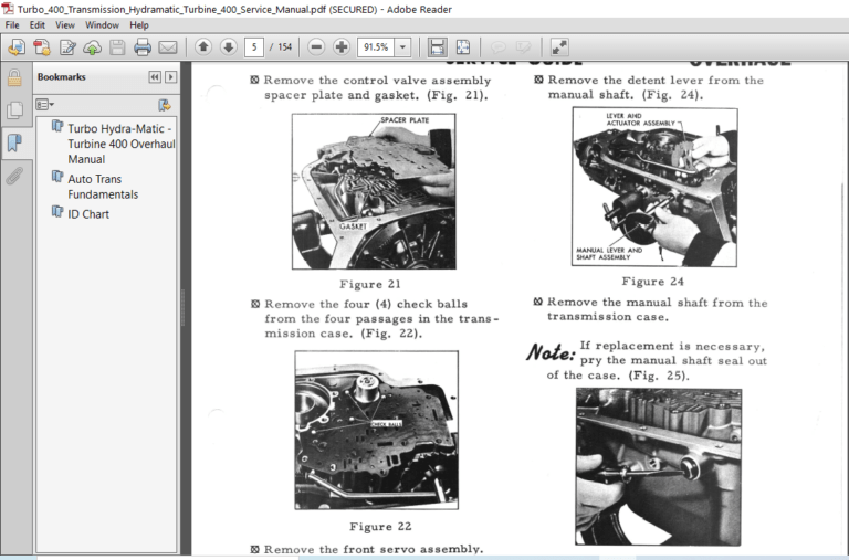 Turbo 400 Transmission Hydramatic Turbine 400 Service Manual - PDF