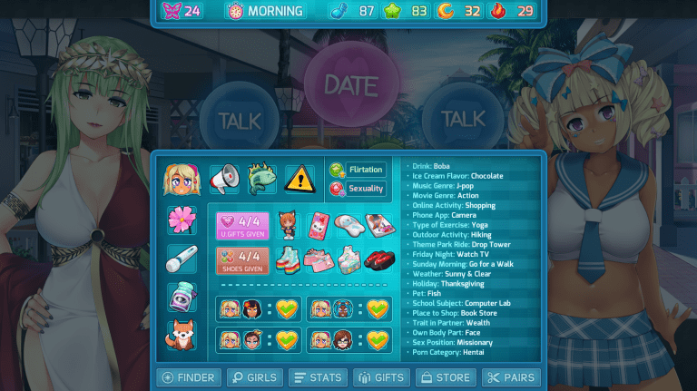 HuniePop 2 Double Date Sarah Gifts Guide Hey Poor Player