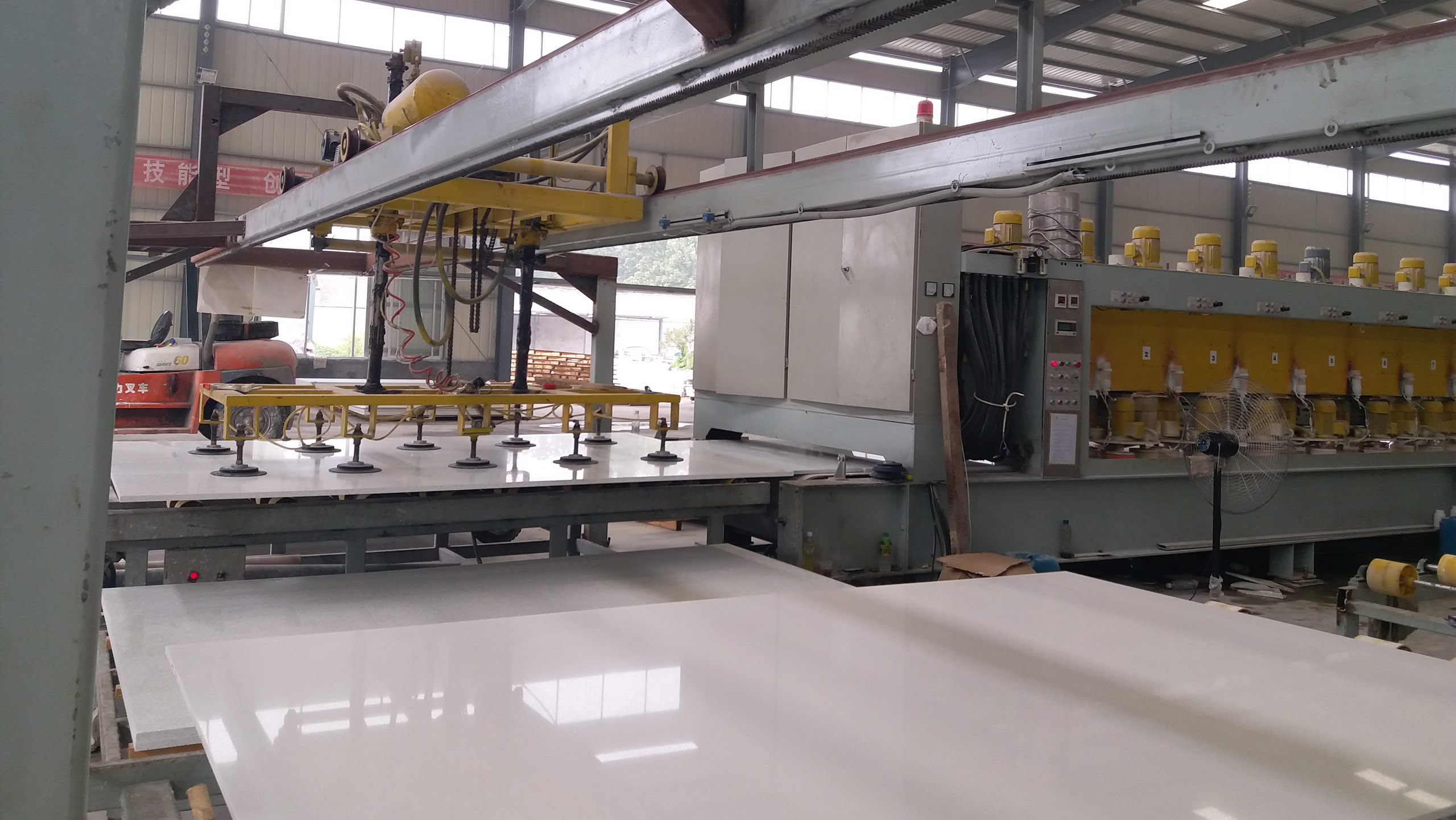 Artificial Quartz Slab Countertops & Production Machinery