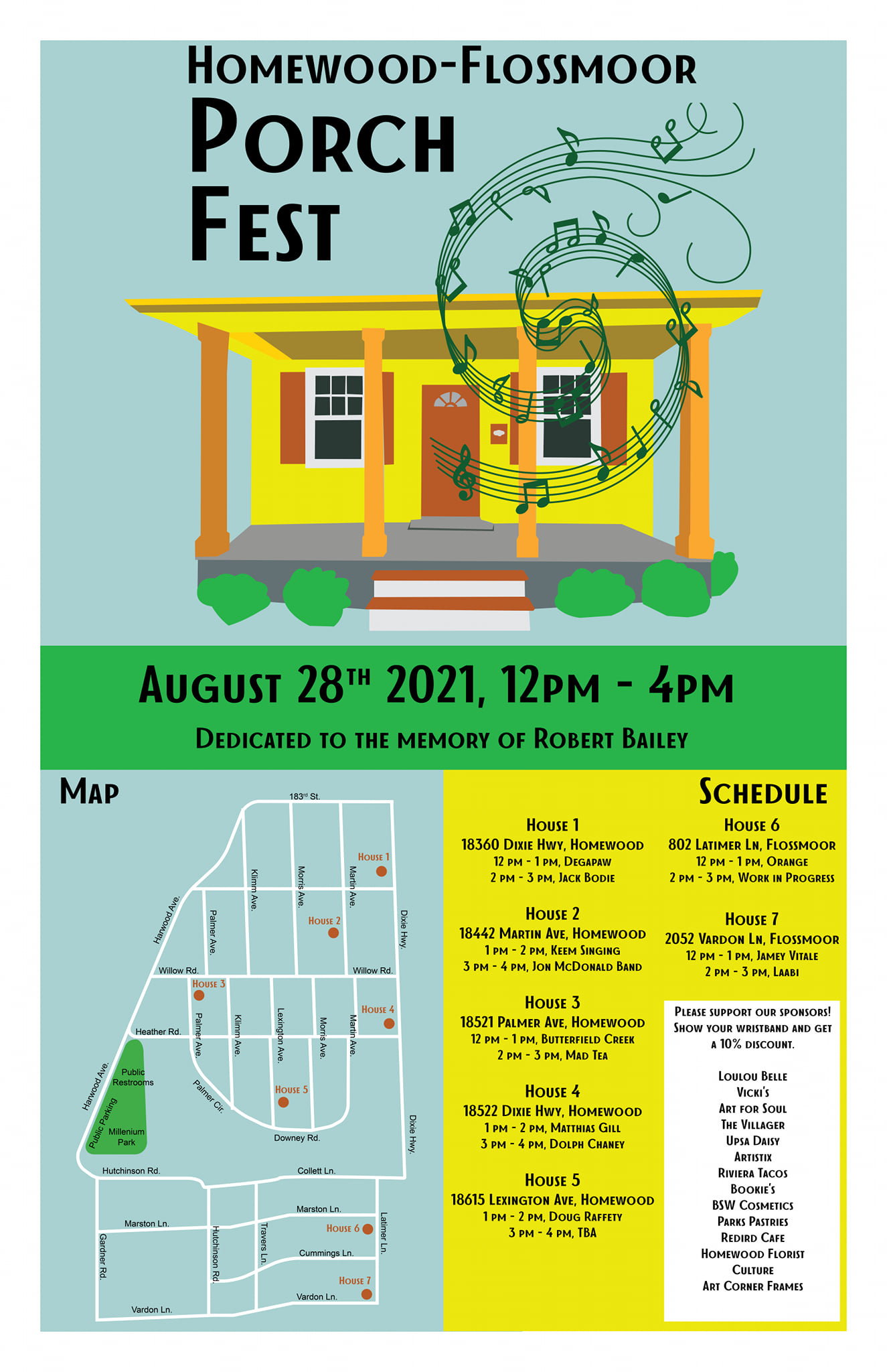 Come out and listen to musicians at Porch Fest HF Chronicle