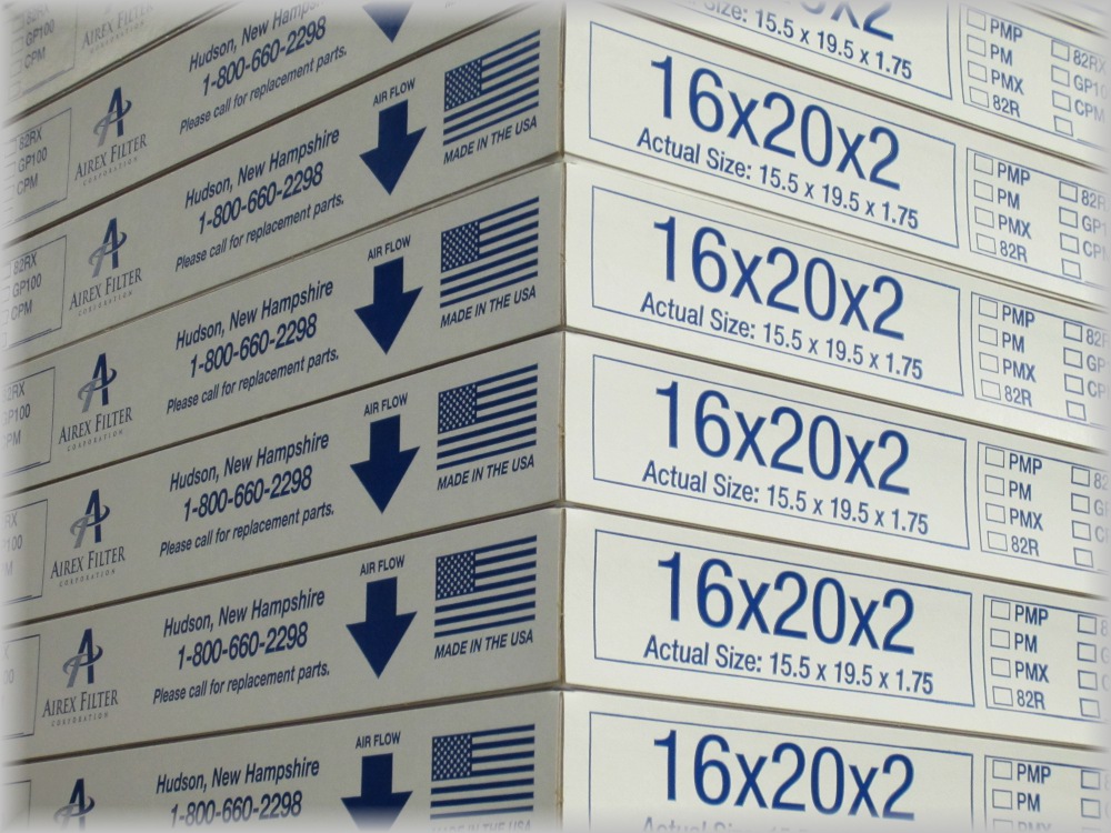 Air Filters Furnace Filters HEPA HVAC Water Filtration Airex Filter Corp. Hudson NH