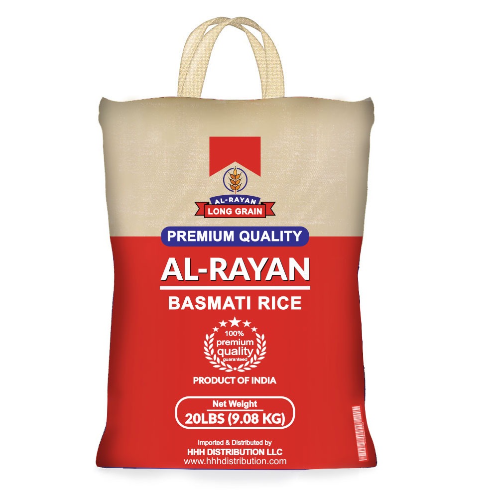 ALRAYAN NATURAL AEROMATIC BASMATI RICE 40 LB HHH Distribution LLC