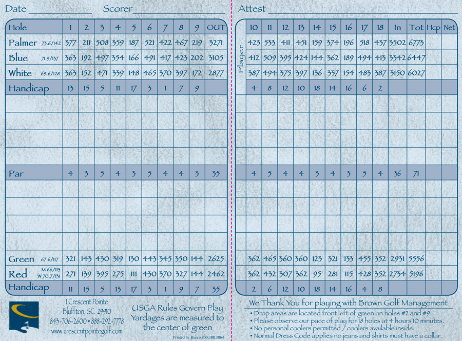 Crescent Pointe Golf Club Hilton Head Golf Vacations