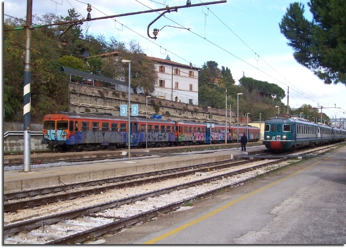 Italian rail station at San Giovanni, Perugia