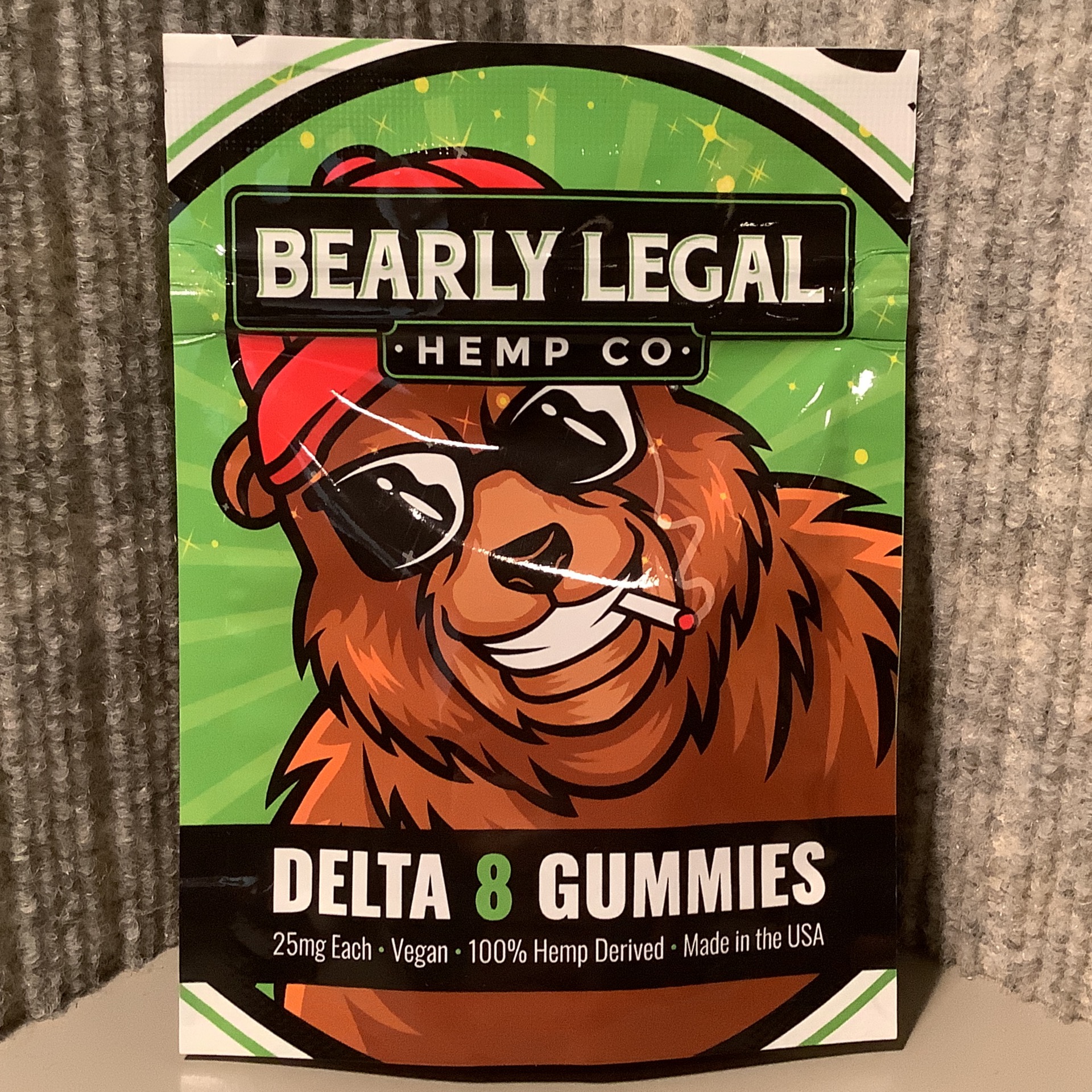Bearly Legal D8 200mg Gummies 25×8 The Hidden Leaf