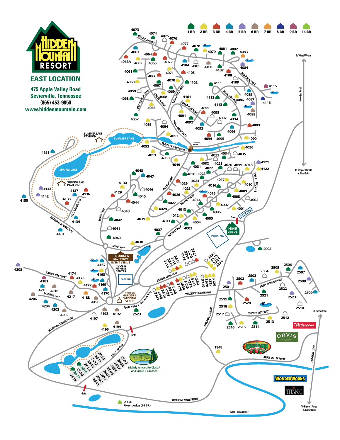 East Resort Map