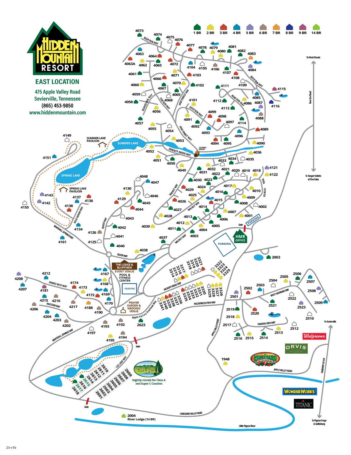 East Resort Map