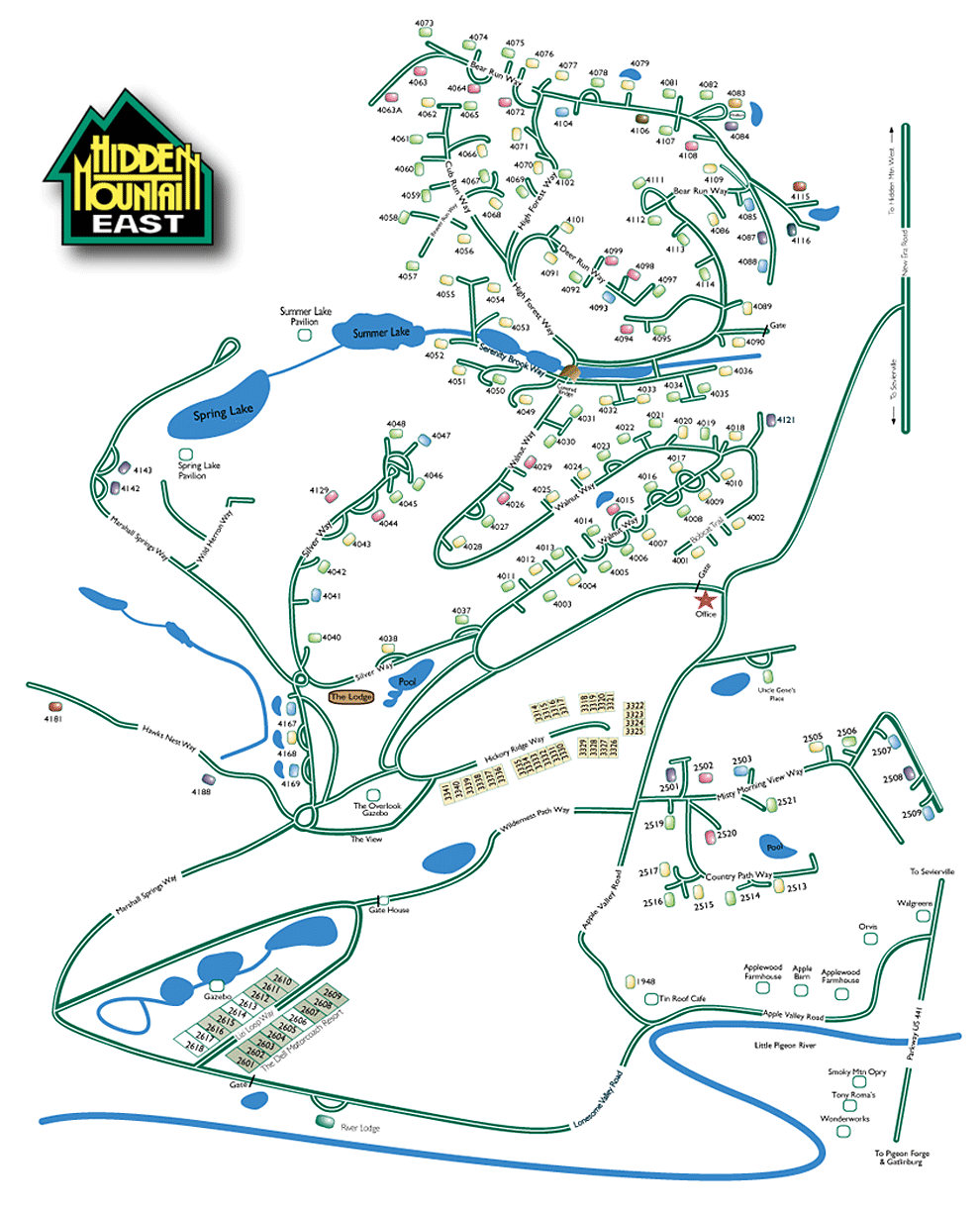 East Resort Map