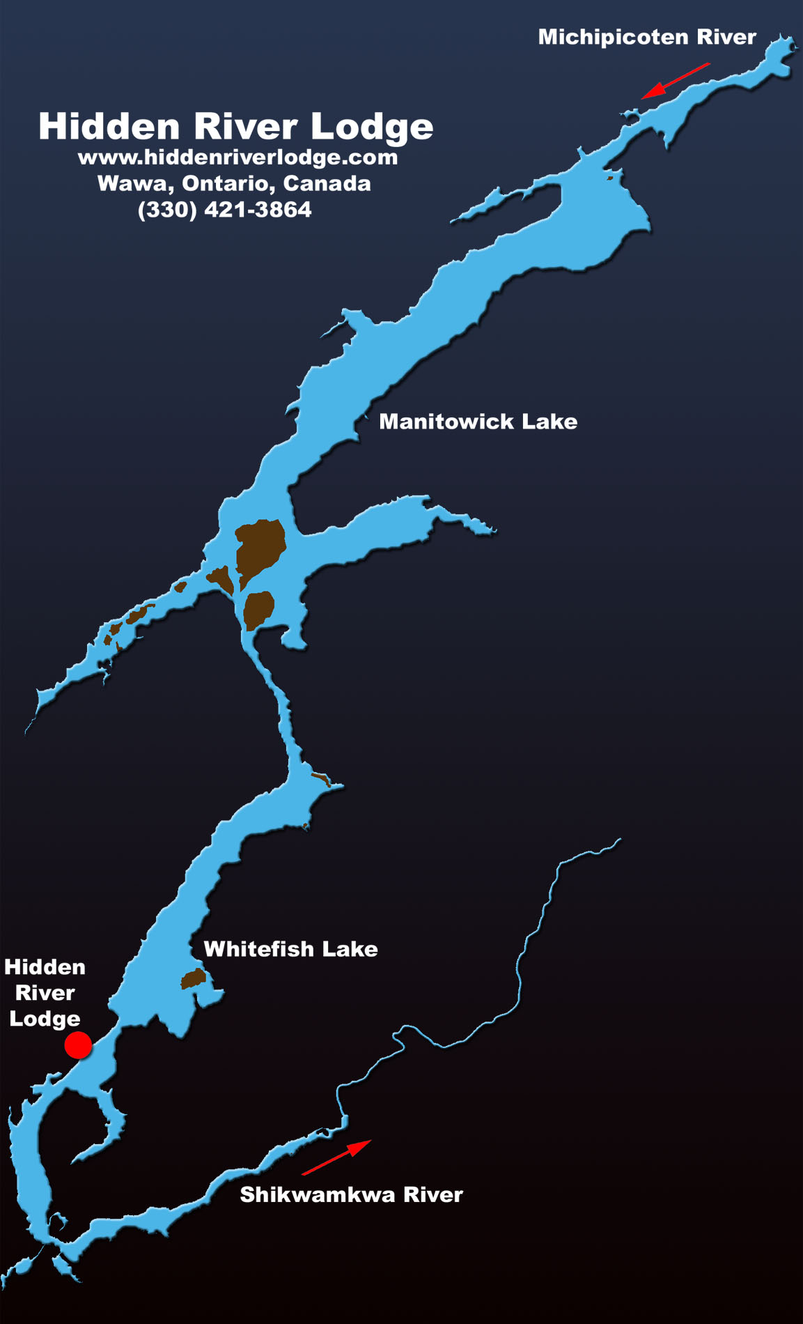 Whitefish Lake Ontario Map