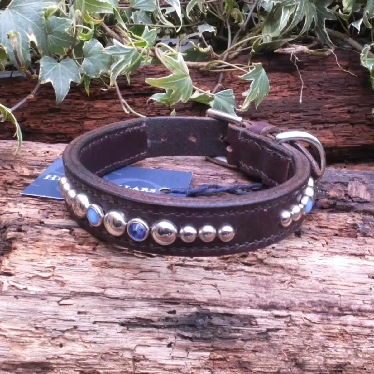 Decorated Leather Collar Hide & Collars