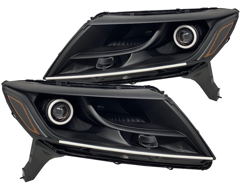 2013+ Nissan Pathfinder RGBW Led halo Projector Headlights