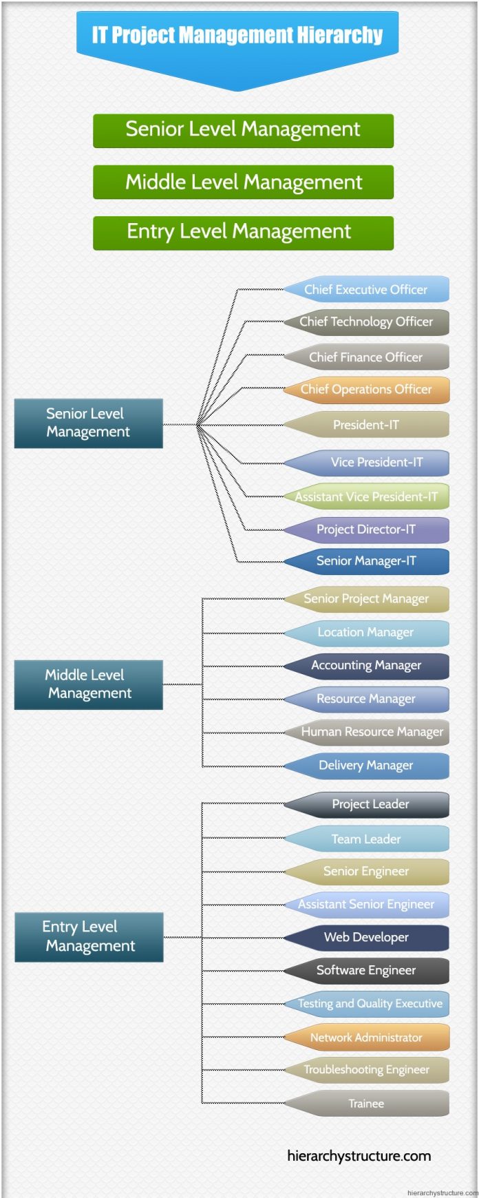 IT Project Management Hierarchy IT Project Management Hierarchy