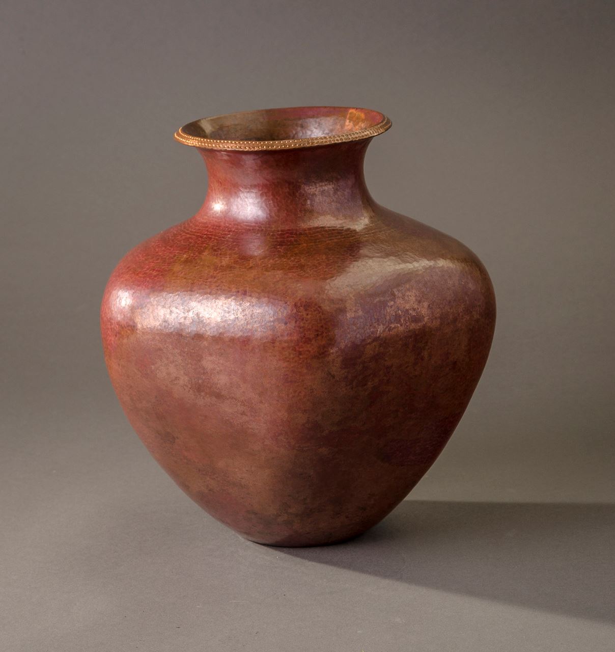 Hammered Copper Vase Hieronymus Objects