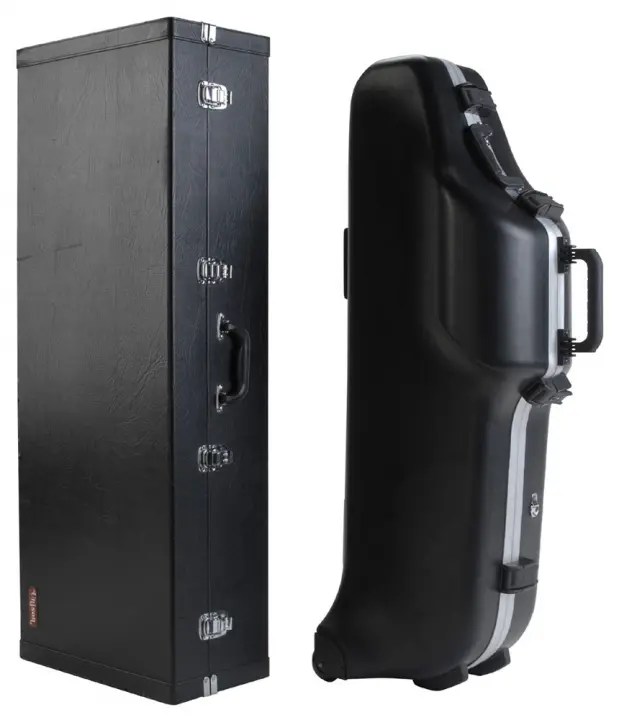 SKB Cases 1SKB455W Contoured Pro Baritone Saxophone Case w/ Wheels (1SKB455W) SKB121SKB455W