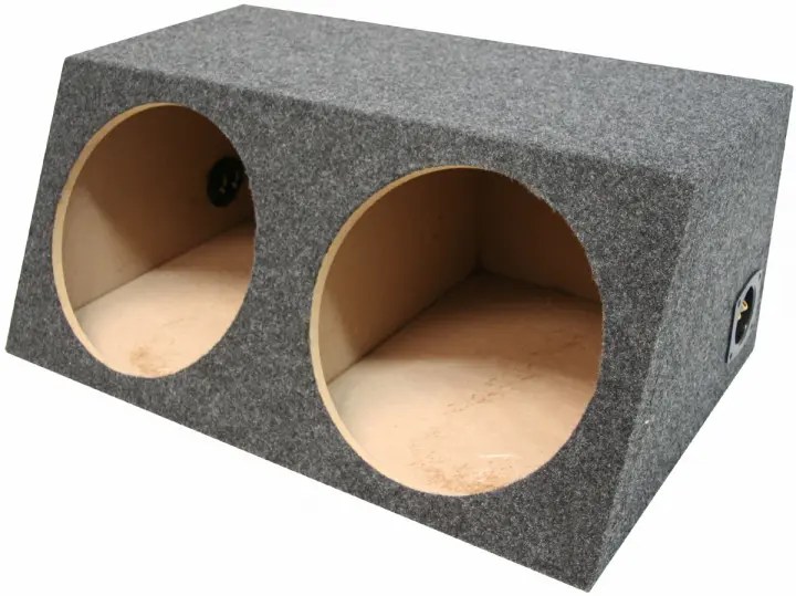 Sub Boxes Hatchback Dual 12" Subwoofer Unloaded Enclosure Box 212H_E2