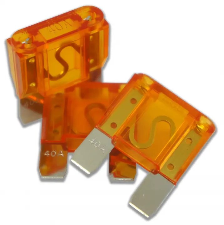 Harmony Audio HAMAXI40 Car Stereo Fuseholder 3 Pack 40 Amp MAXI Fuses Nickel HAMAXI40