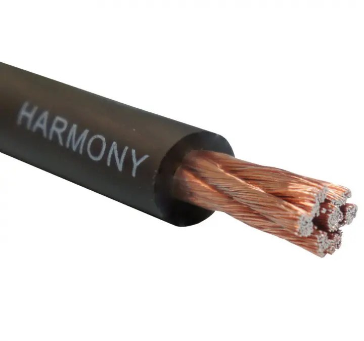 Harmony Audio 4 Gauge 4GA Car Stereo Matte Black Power Cable Amp Wire