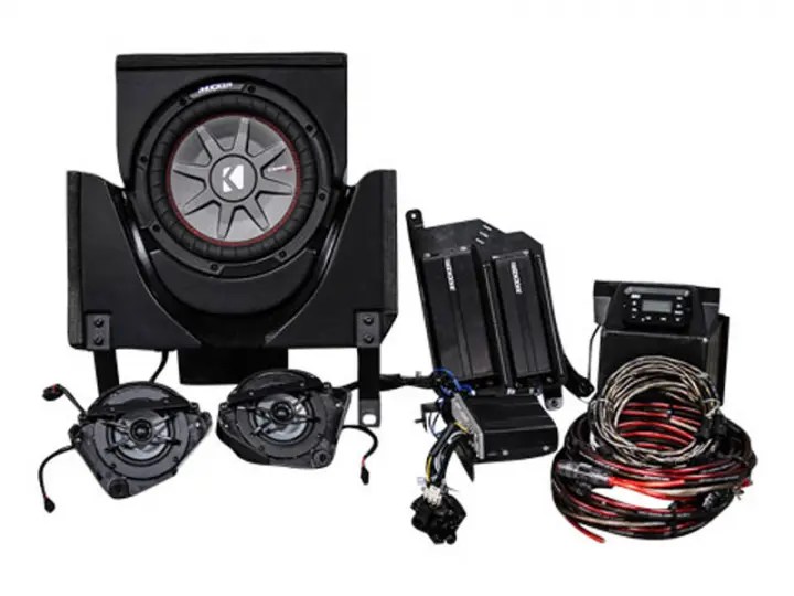 Kicker 45CX33 CanAM Maverick X3 UTV SSV Works Loaded Amp, 2 Speaker