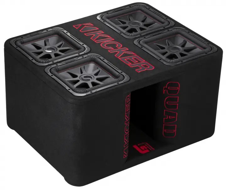 Kicker 47QL7R12 Car Audio Quad L7R 12" Subwoofer SPL 4800W Sub Box