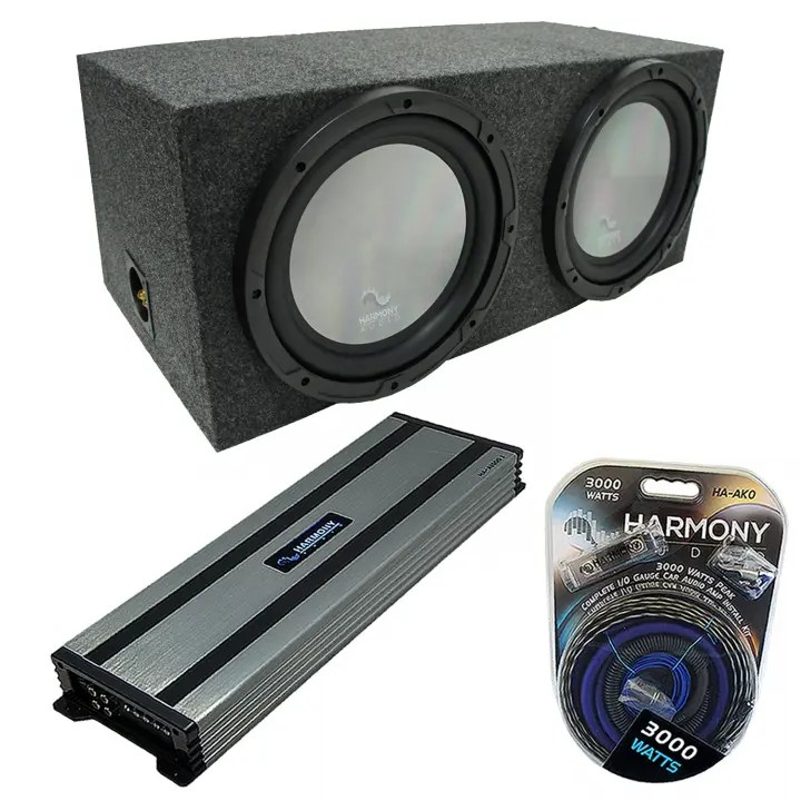 Universal Car Stereo Rearfire Sealed Dual 15" Harmony A152 Sub Box