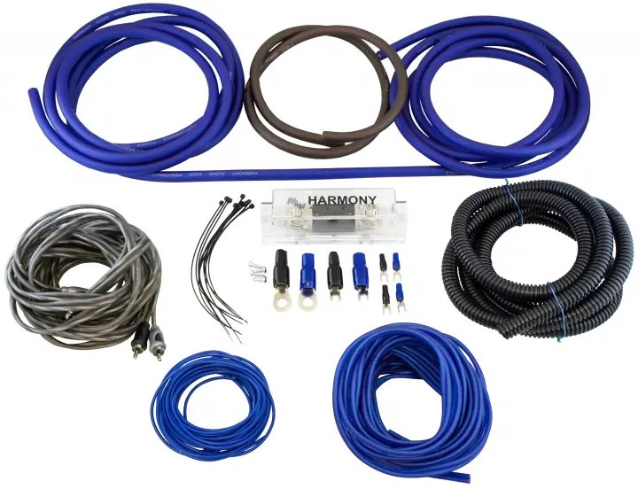 Harmony Audio HAAK4 Car Stereo Complete 4 Gauge 1800W Amp Amplifier Install Kit HAAK4