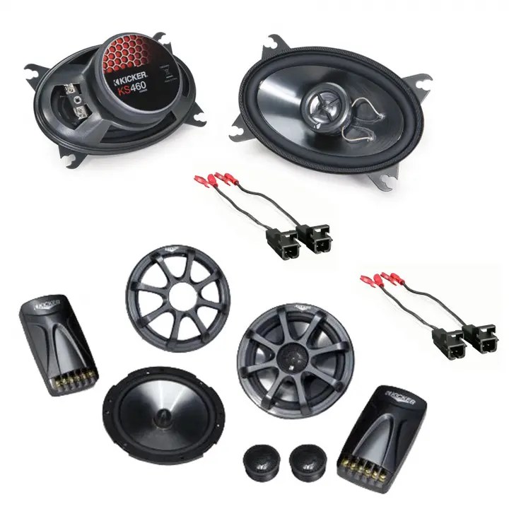 Kicker 46CSC464 Compatible with Chevy Silverado 9506 Ext Cab Truck 4x6