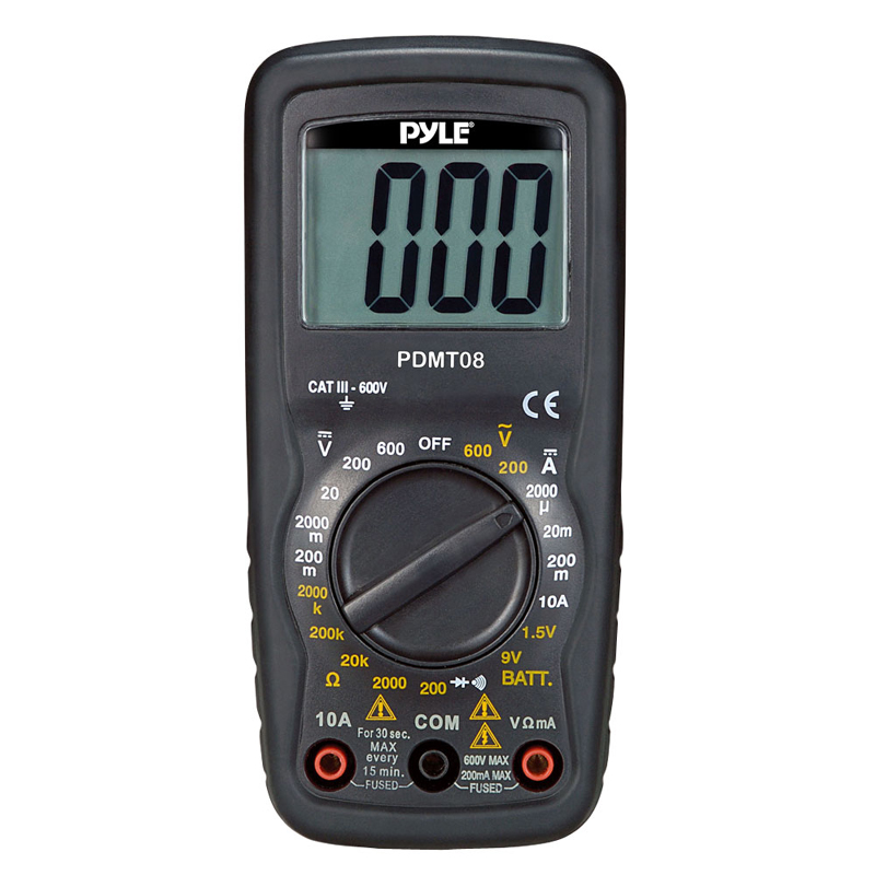 Pyle Car Audio PDMT08 Compact Digital Multimeter with AC