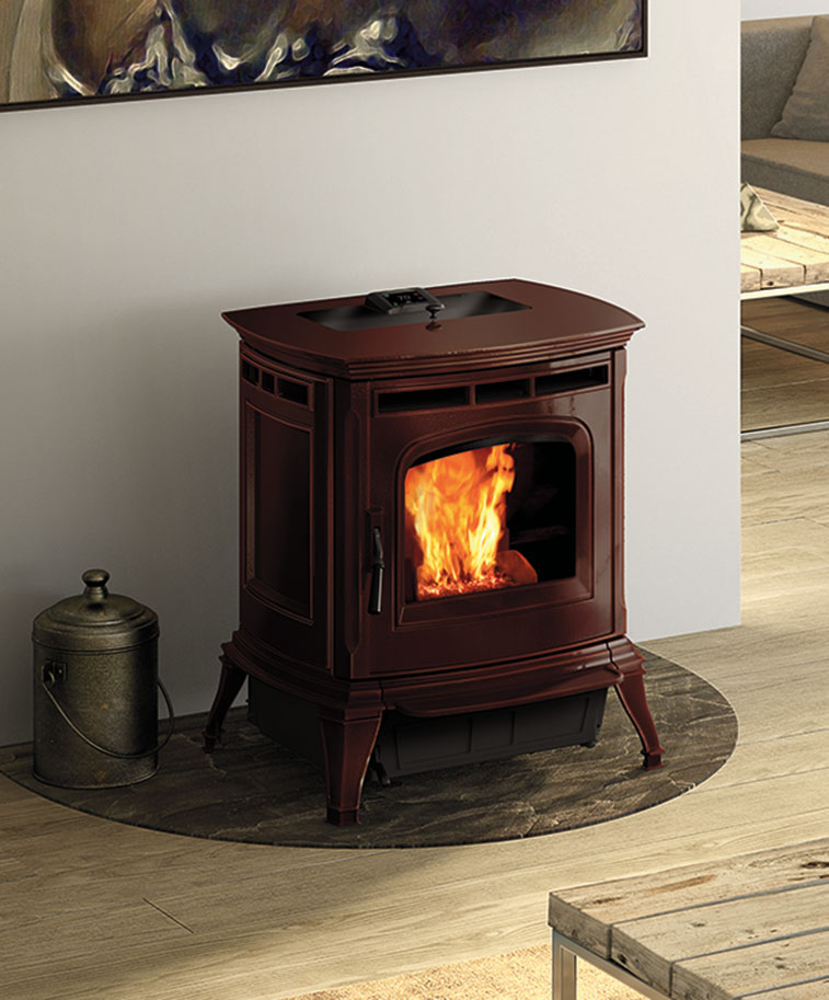 Stoves & Fireplaces Pellet + Freestanding Stove + Large Higgins