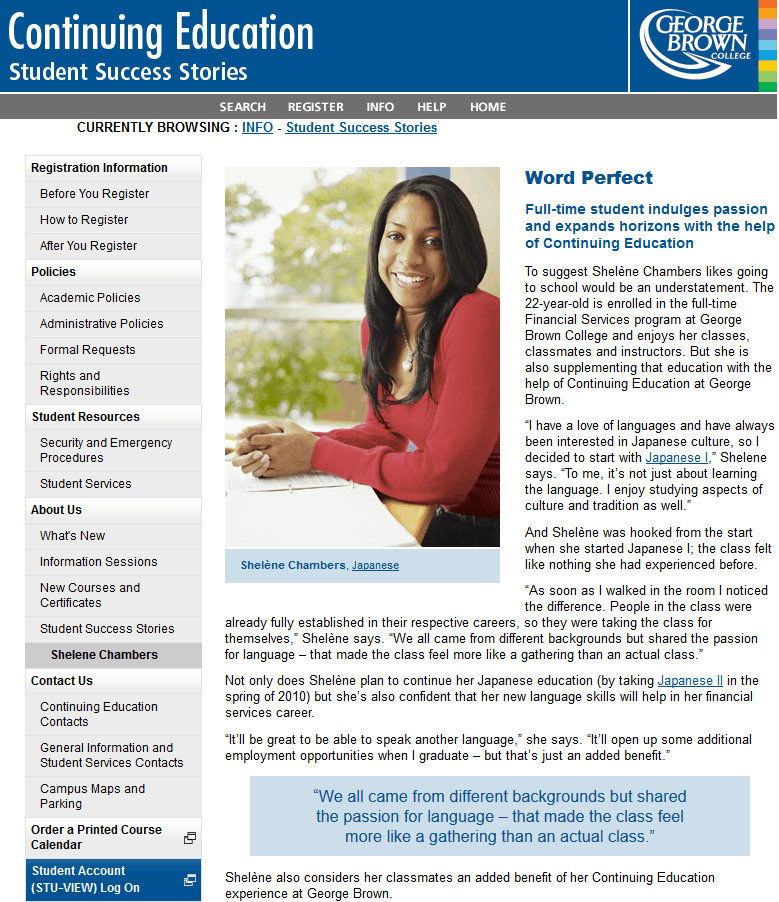 Recruiting Students for Continuing Education