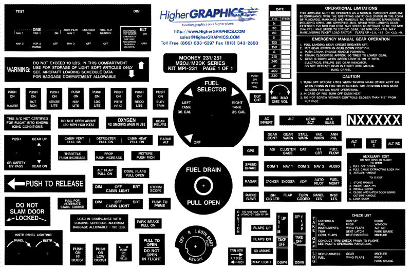 All Products Higher Graphics, Aviation decals on a higher plane