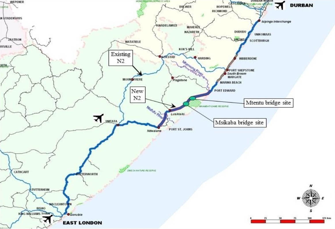 Bridge Map Of Africa South Africa’s R1.6 billion megabridge is 10 months behind schedule