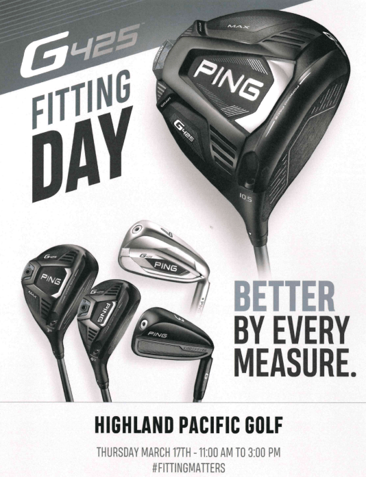 PING Fitting Day Highland Pacific Golf