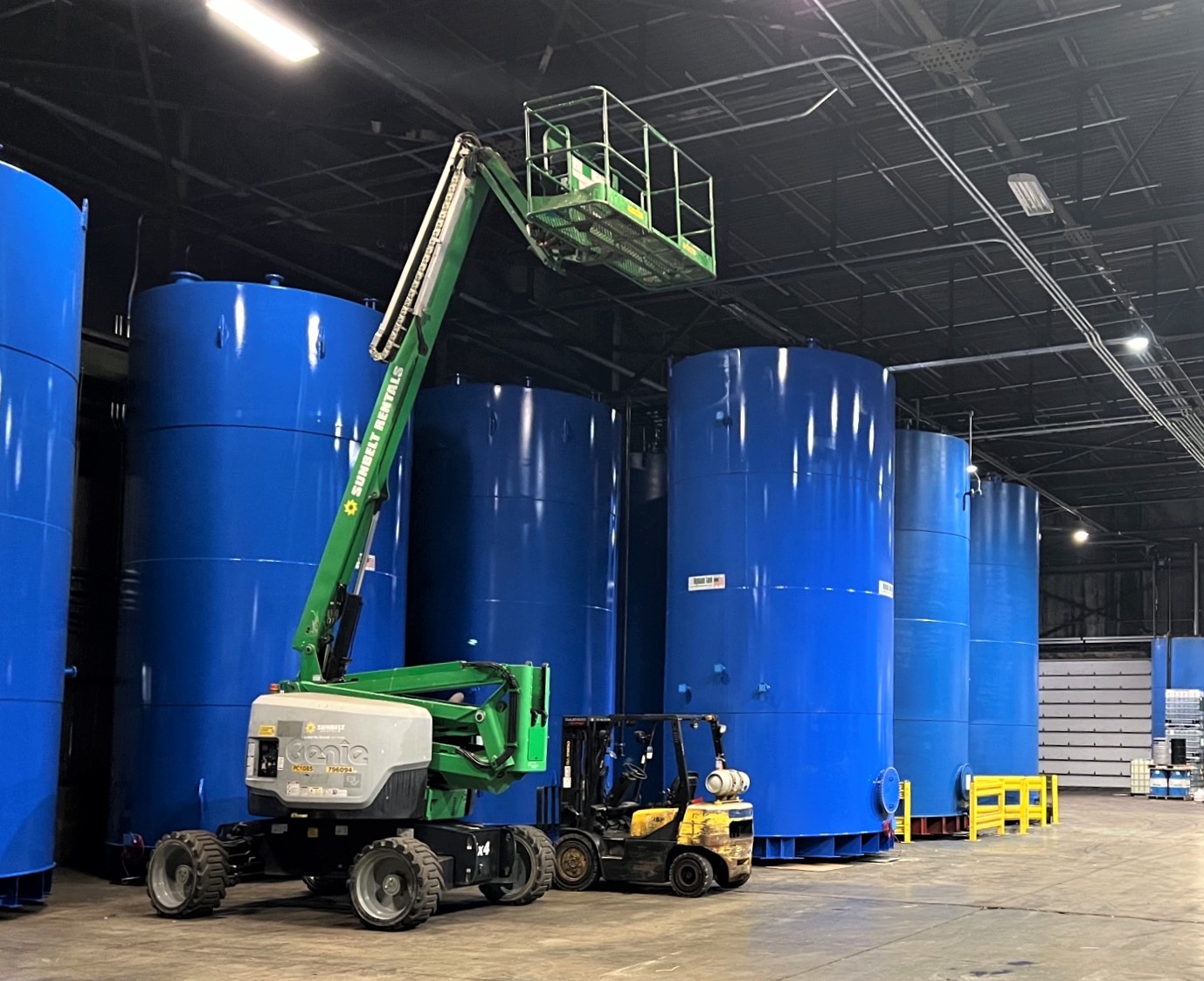 Vertical Storage Tanks Maximize Indoor Product Storage Highland Tank