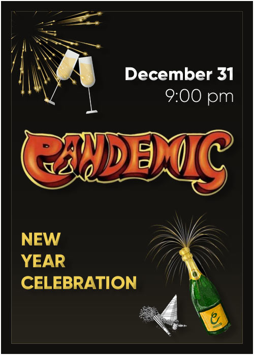 High Note Bar & Grill New Year Celebration with PANDEMIC