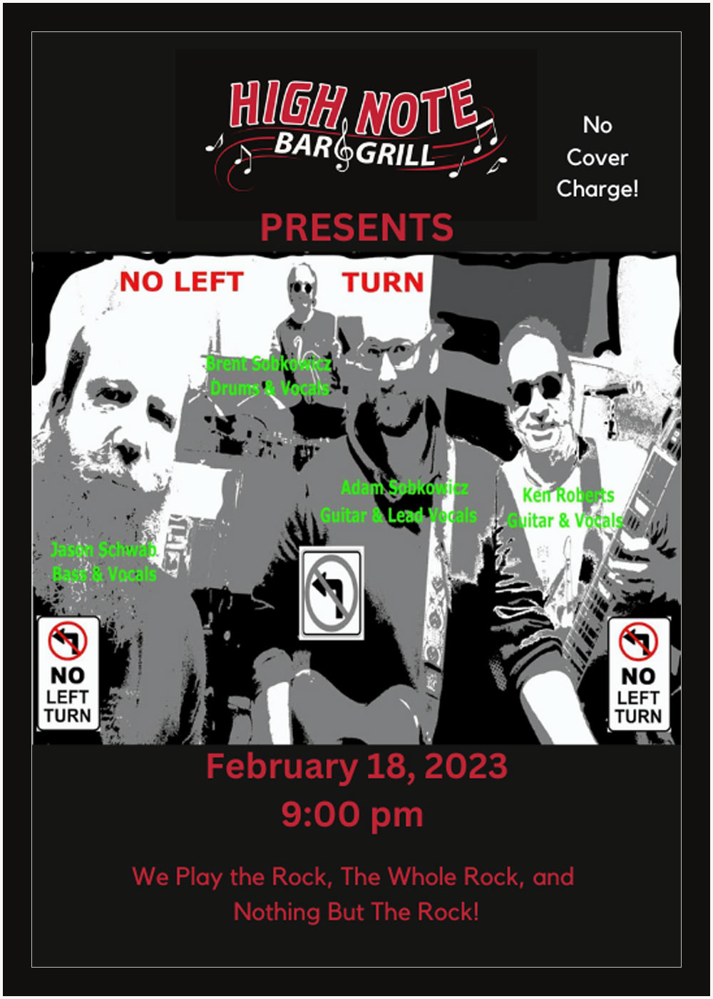 High Note Bar & Grill No Left Turn