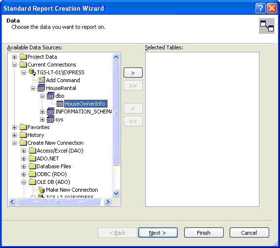 Creating Crystal Report in