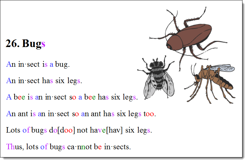 Samples of Our Interactive Reading Materials