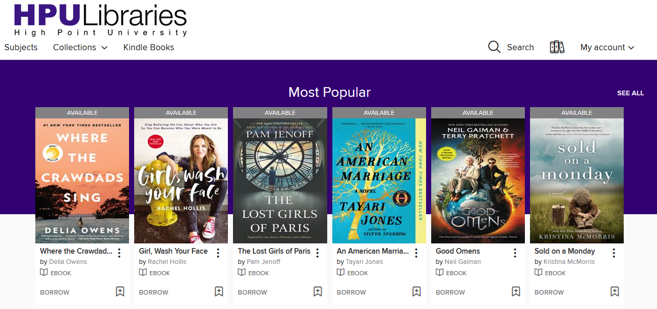 OverDrive eBooks Read on your Kindle (or any device!) Library High