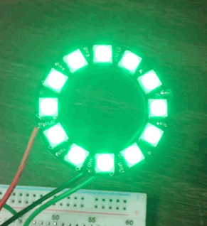 NeoPixel ring animated GIF flashing