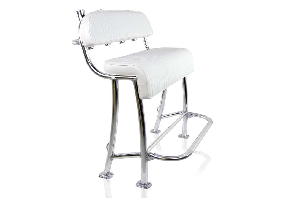 Custom Leaning Post with Backrest and Footrest for boat