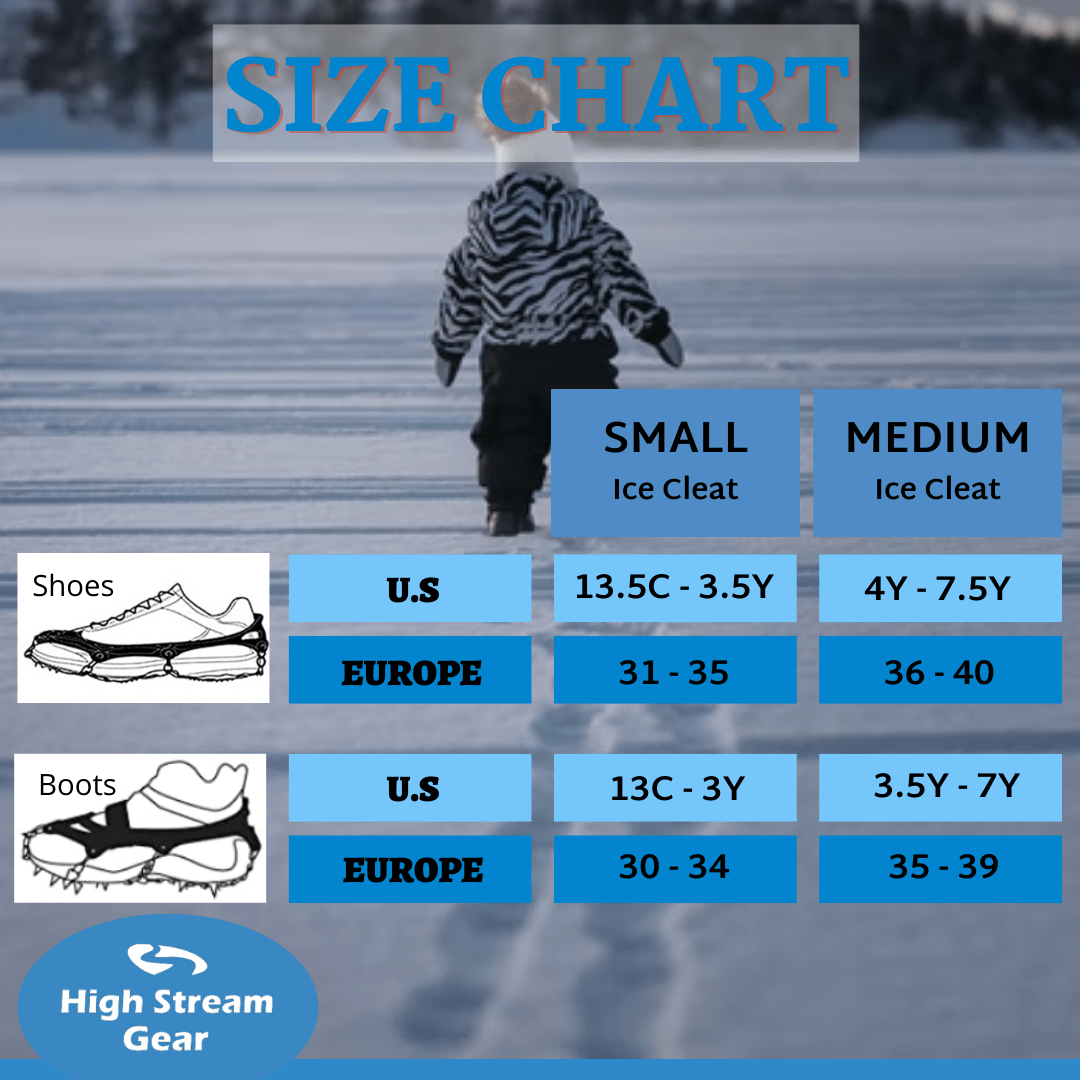 Ice Cleats for Kids - High Stream Gear